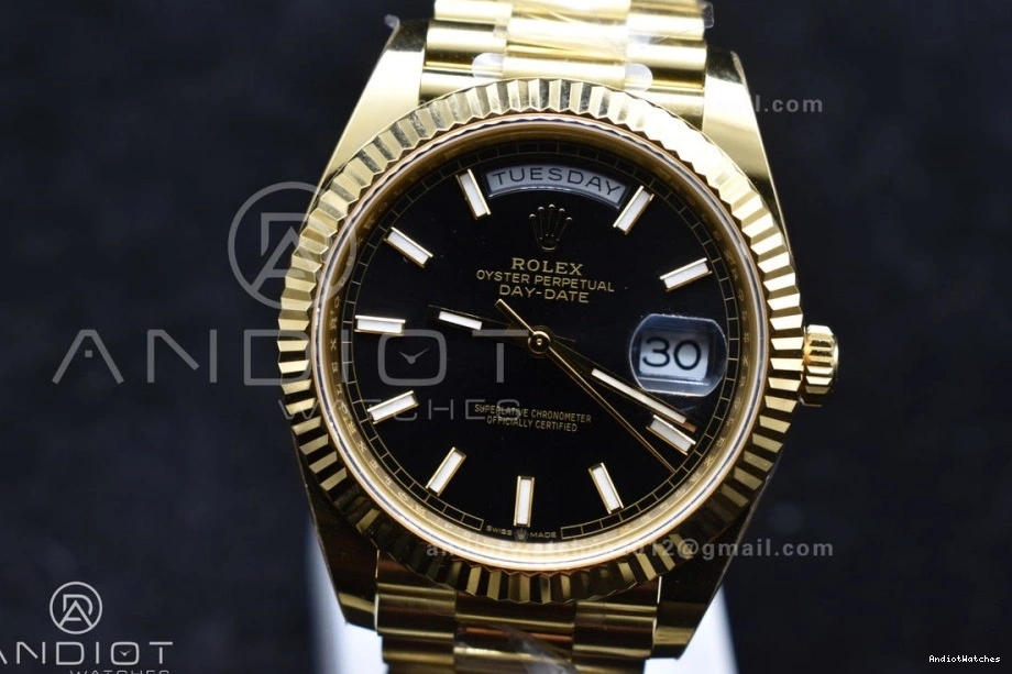 ARF YG Weight) Best 40 Date On 659 (Gain Black Day President 228238 Supportive Bracelet VR3255 Edition Stick Dial 1:1 0821